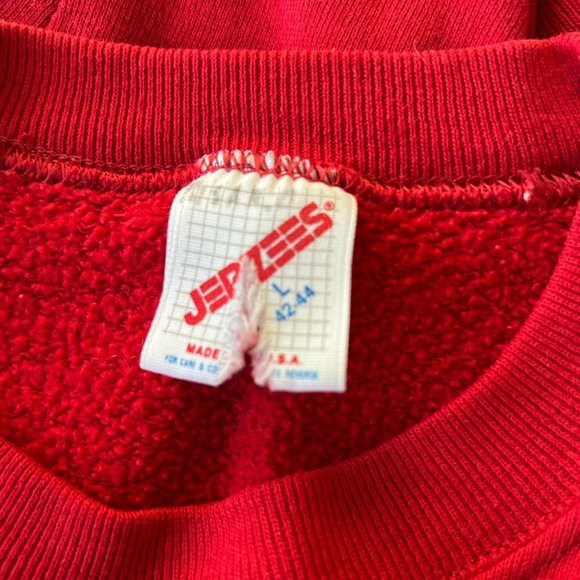 CAT CALIFORNIA PRINT 90S VINTAGE FLEECE SWEATSHIRT - Picture 5 of 6